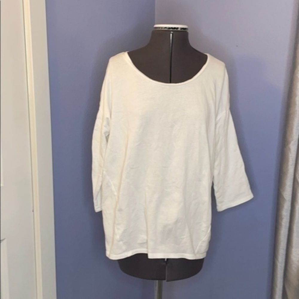 pureJill top small white loose sweatshirt